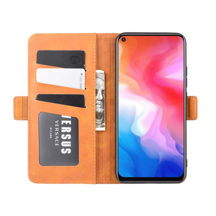 For Vivo Y50/Y30 Dual-side Magnetic Buckle Horizontal Flip Leather Case with Holder & Card Slots & Wallet