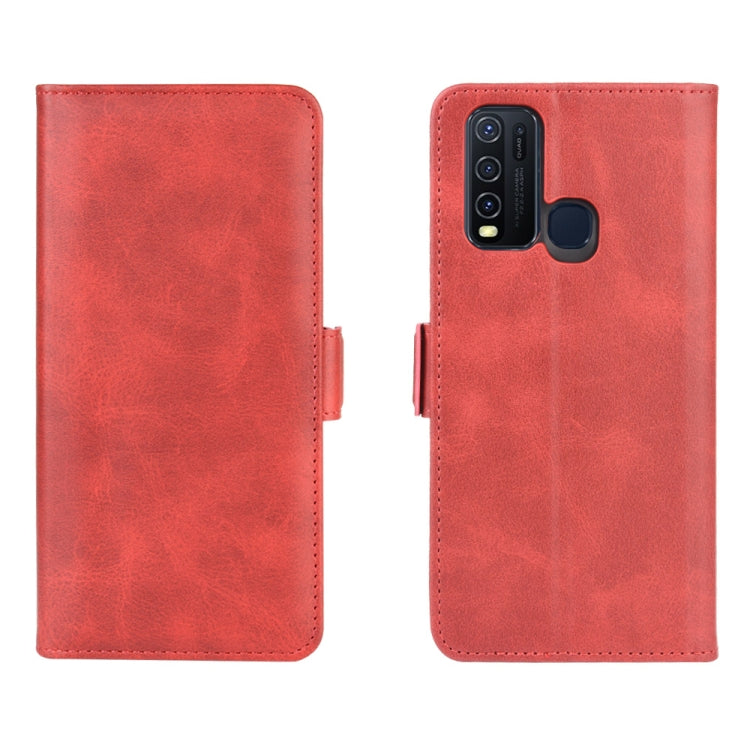 For Vivo Y50/Y30 Dual-side Magnetic Buckle Horizontal Flip Leather Case with Holder & Card Slots & Wallet