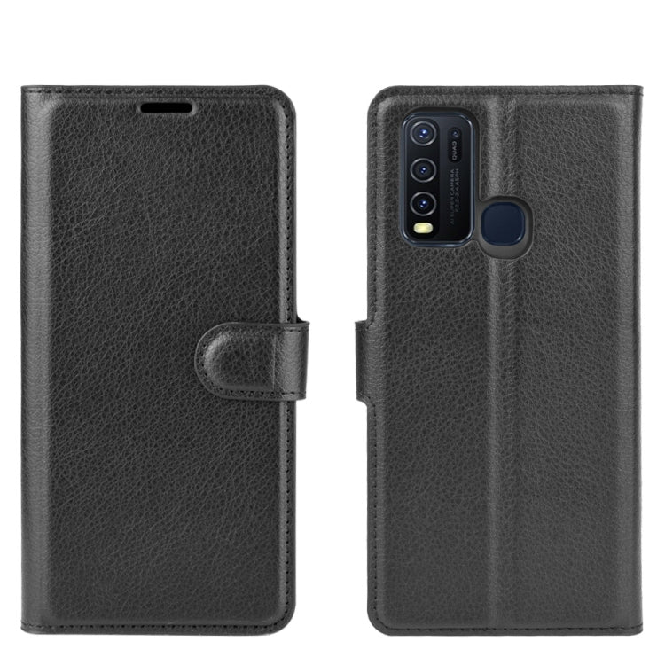 For Vivo Y50/Y30 Litchi Texture Horizontal Flip Protective Case with Holder & Card Slots & Wallet