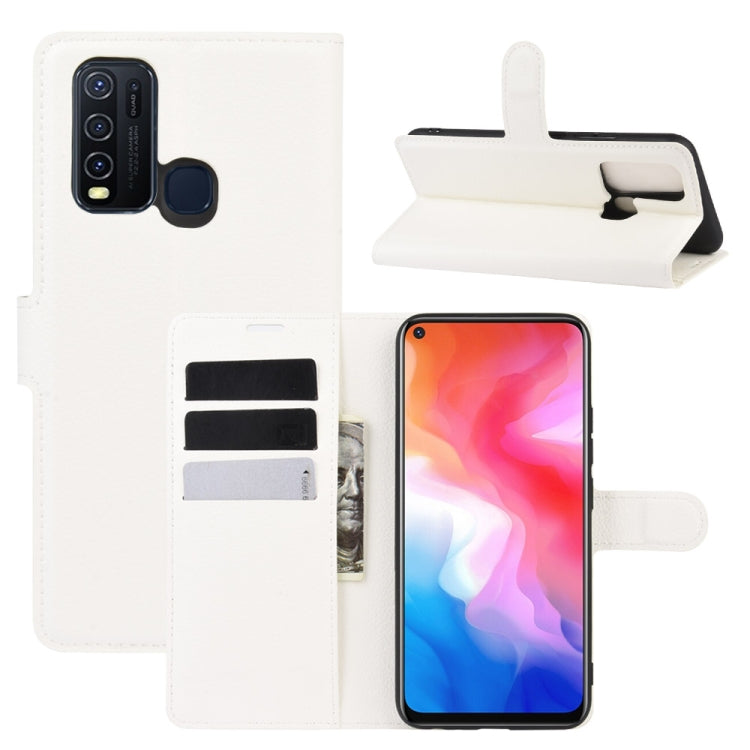 For Vivo Y50/Y30 Litchi Texture Horizontal Flip Protective Case with Holder & Card Slots & Wallet