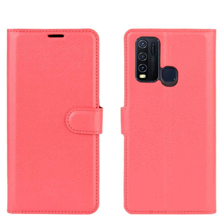 For Vivo Y50/Y30 Litchi Texture Horizontal Flip Protective Case with Holder & Card Slots & Wallet