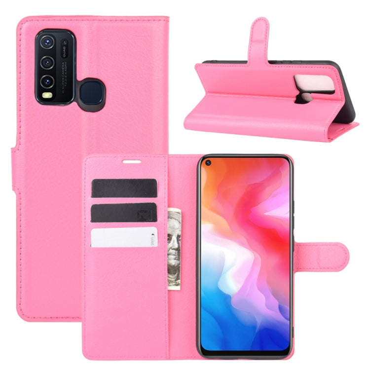 For Vivo Y50/Y30 Litchi Texture Horizontal Flip Protective Case with Holder & Card Slots & Wallet