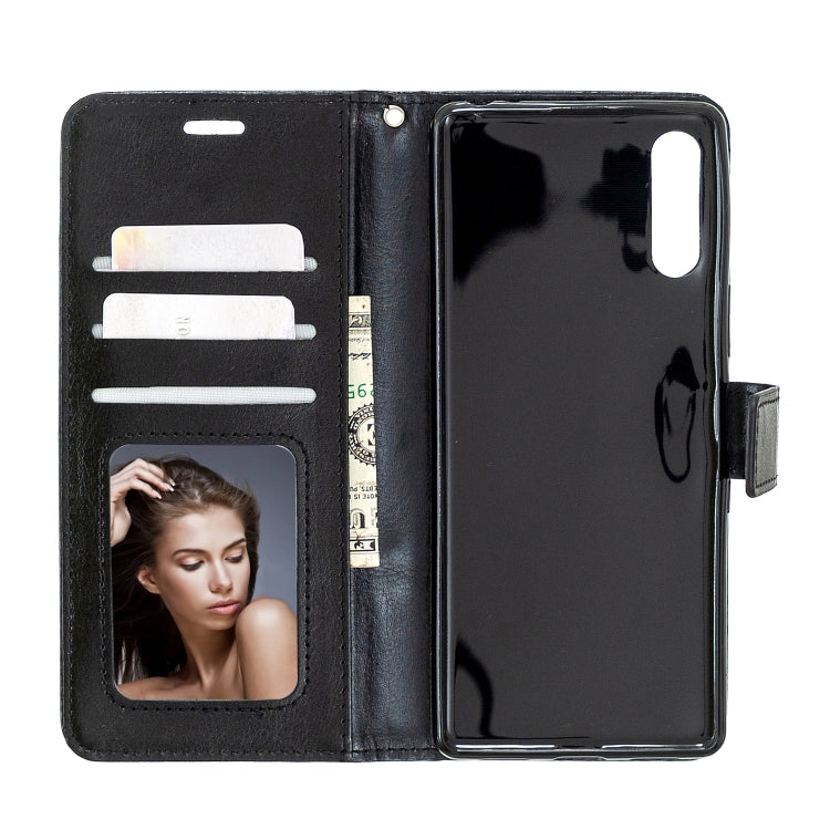 For Sony Xperia L4 Crazy Horse Texture Horizontal Flip Leather Case with Holder & Card Slots & Wallet & Photo Frame