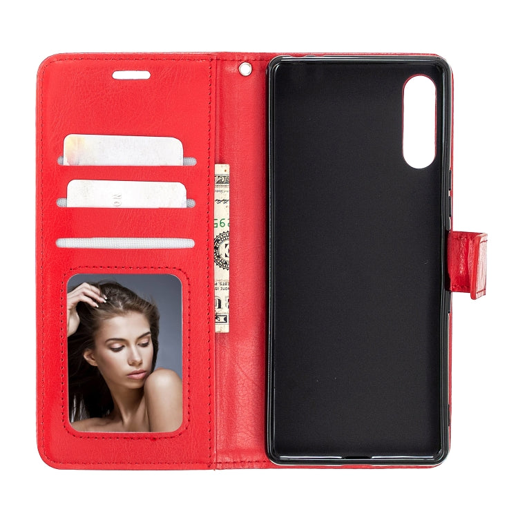 For Sony Xperia L4 Crazy Horse Texture Horizontal Flip Leather Case with Holder & Card Slots & Wallet & Photo Frame