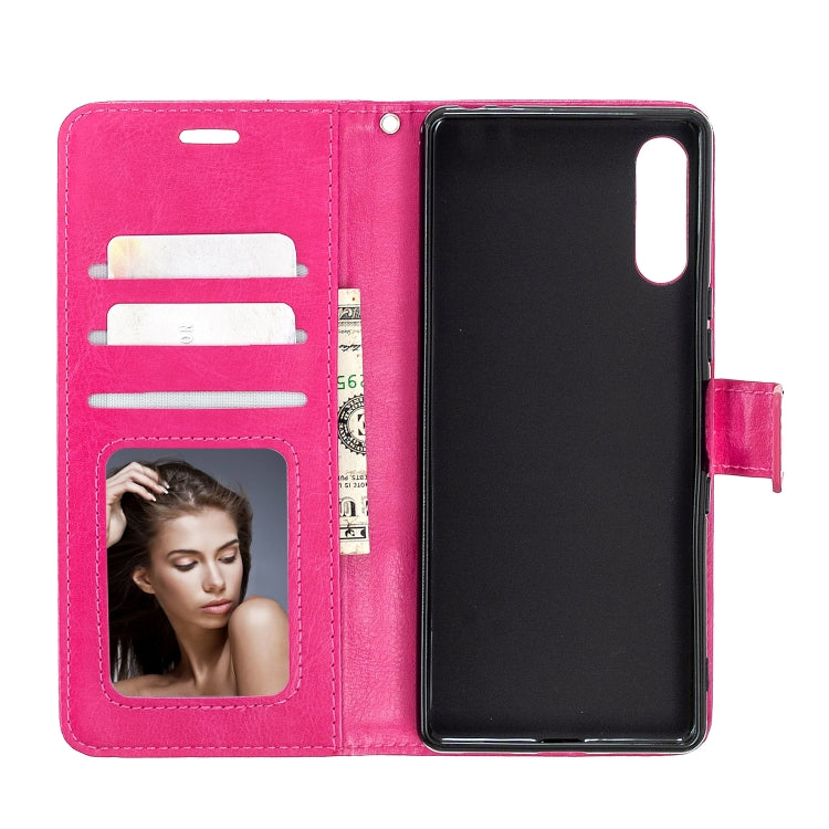 For Sony Xperia L4 Crazy Horse Texture Horizontal Flip Leather Case with Holder & Card Slots & Wallet & Photo Frame
