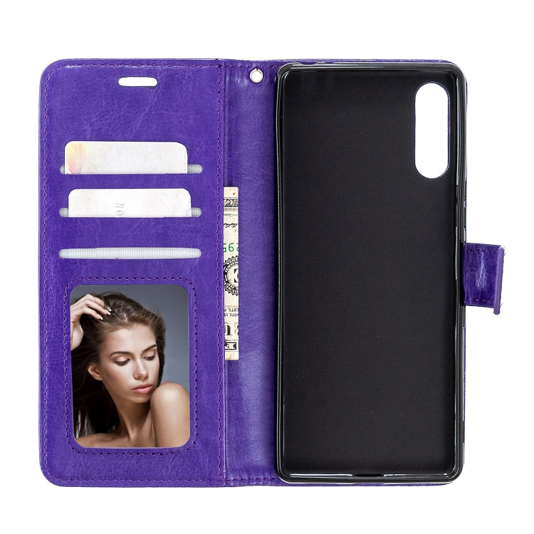 For Sony Xperia L4 Crazy Horse Texture Horizontal Flip Leather Case with Holder & Card Slots & Wallet & Photo Frame