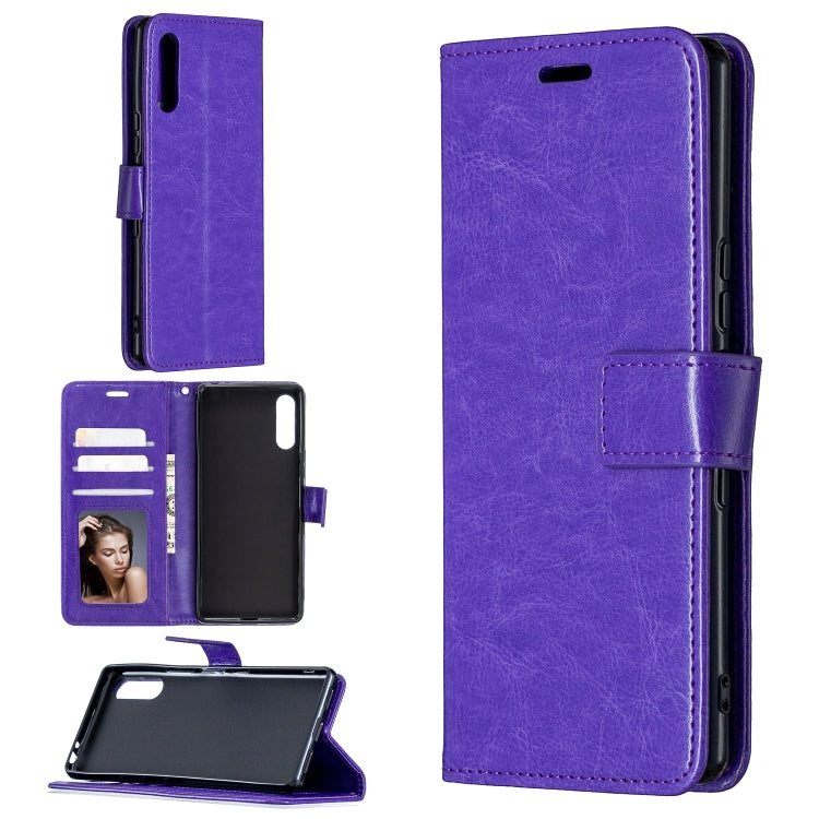 For Sony Xperia L4 Crazy Horse Texture Horizontal Flip Leather Case with Holder & Card Slots & Wallet & Photo Frame