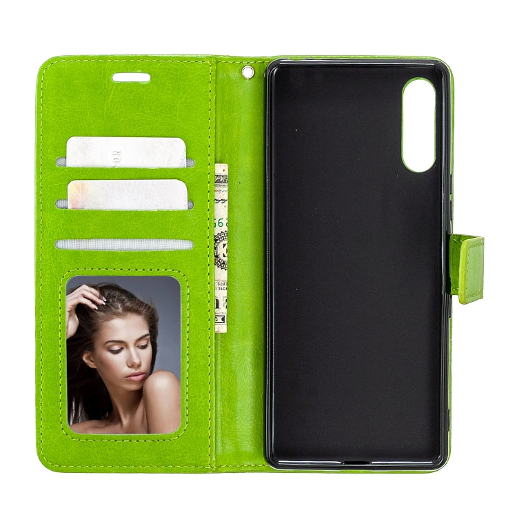 For Sony Xperia L4 Crazy Horse Texture Horizontal Flip Leather Case with Holder & Card Slots & Wallet & Photo Frame