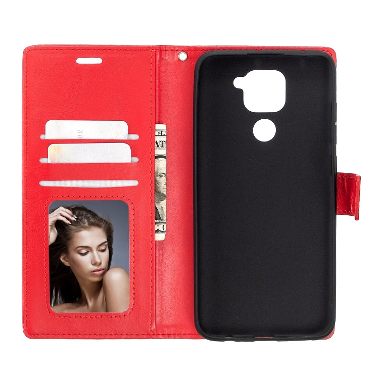 For Xiaomi Redmi Note 9 Crazy Horse Texture Horizontal Flip Leather Case with Holder & Card Slots & Wallet & Photo Frame