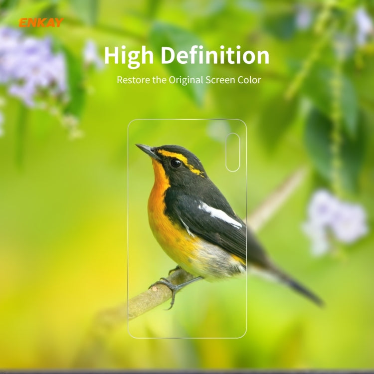 For Huawei P40 Hat-Prince ENKAY 0.2mm 9H 2.15D Round Edge Rear Camera Lens Tempered Glass Film