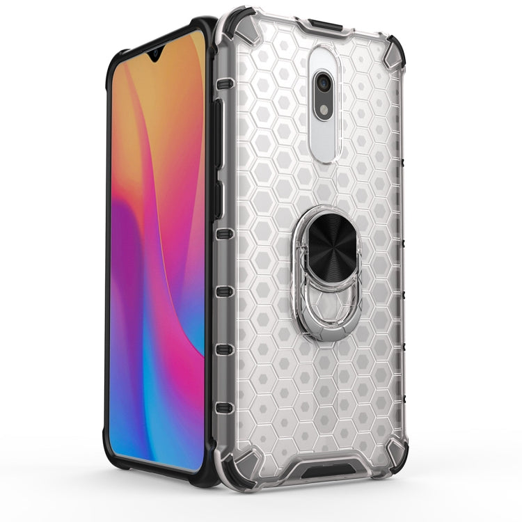 For Xiaomi Redmi 8A Shockproof Honeycomb PC + TPU Ring Holder Protection Case
