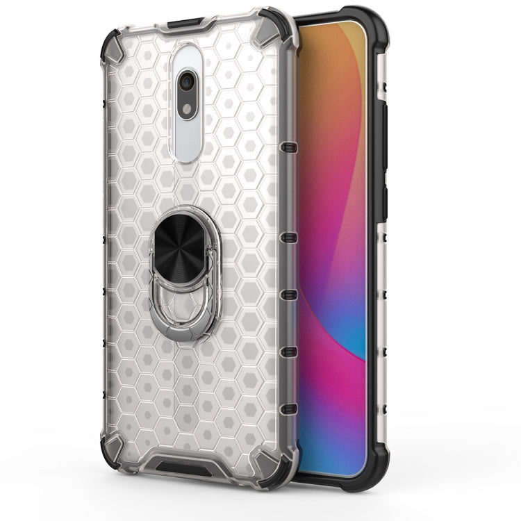 For Xiaomi Redmi 8A Shockproof Honeycomb PC + TPU Ring Holder Protection Case