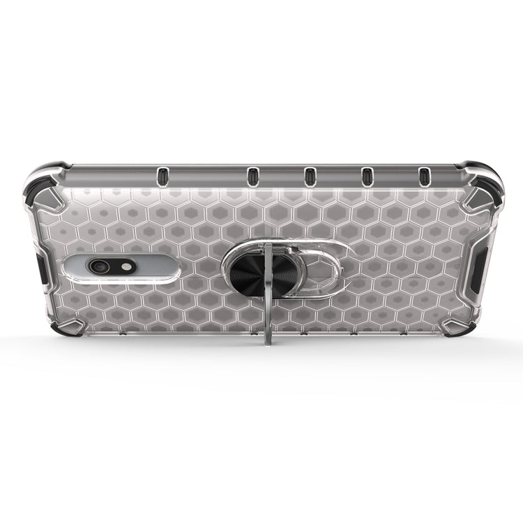 For Xiaomi Mi 9T / 9T Pro Shockproof Honeycomb PC + TPU Ring Holder Protection Case