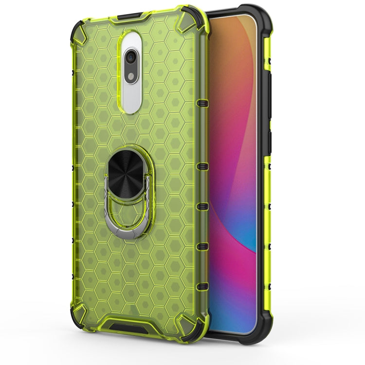 For Xiaomi Mi 9T / 9T Pro Shockproof Honeycomb PC + TPU Ring Holder Protection Case