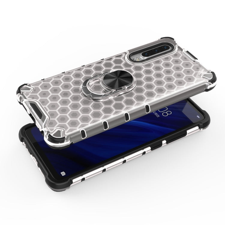 For Xiaomi Mi CC9 Shockproof Honeycomb PC + TPU Ring Holder Protection Case