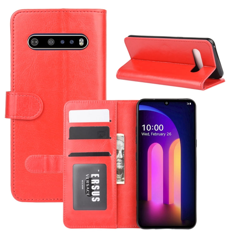 For LG V60 ThinQ 5G R64 Texture Single Horizontal Flip Protective Case with Holder & Card Slots & Wallet& Photo Frame