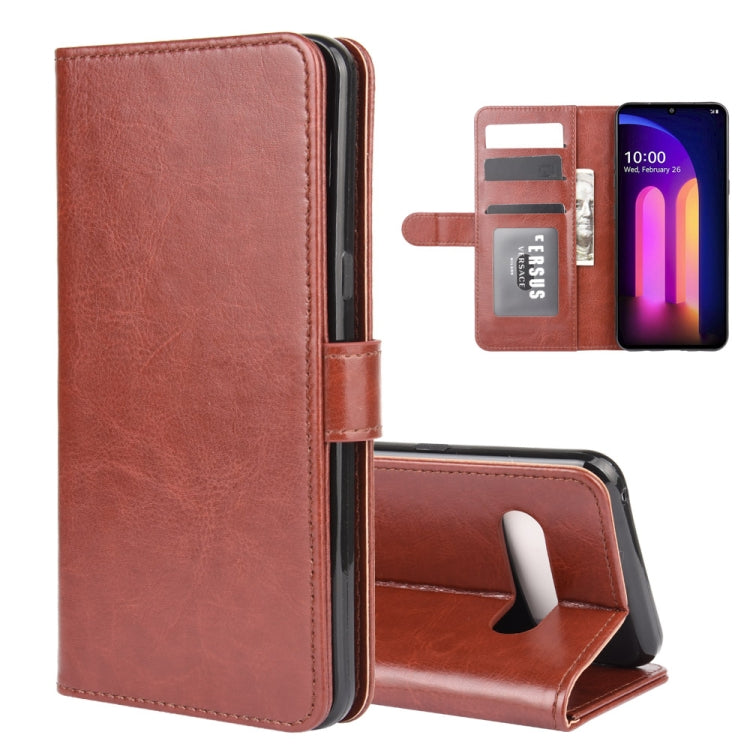 For LG V60 ThinQ 5G R64 Texture Single Horizontal Flip Protective Case with Holder & Card Slots & Wallet& Photo Frame