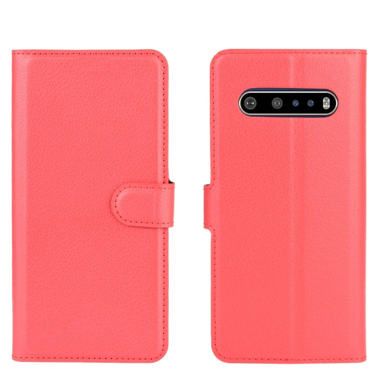 For LG V60 ThinQ 5G Litchi Texture Horizontal Flip Protective Case with Holder & Card Slots & Wallet