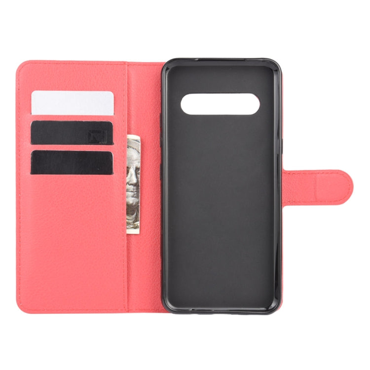 For LG V60 ThinQ 5G Litchi Texture Horizontal Flip Protective Case with Holder & Card Slots & Wallet