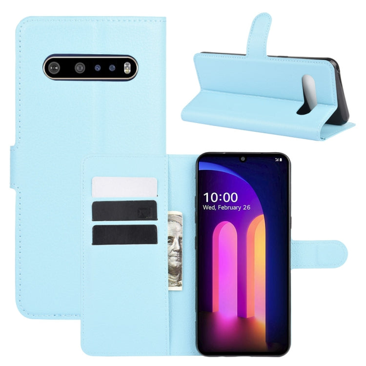 For LG V60 ThinQ 5G Litchi Texture Horizontal Flip Protective Case with Holder & Card Slots & Wallet