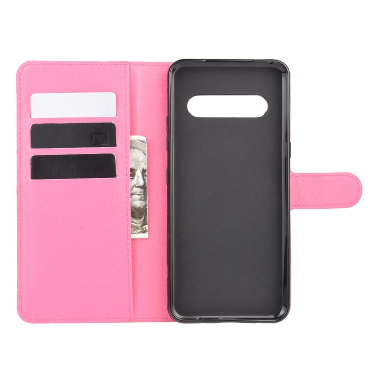 For LG V60 ThinQ 5G Litchi Texture Horizontal Flip Protective Case with Holder & Card Slots & Wallet