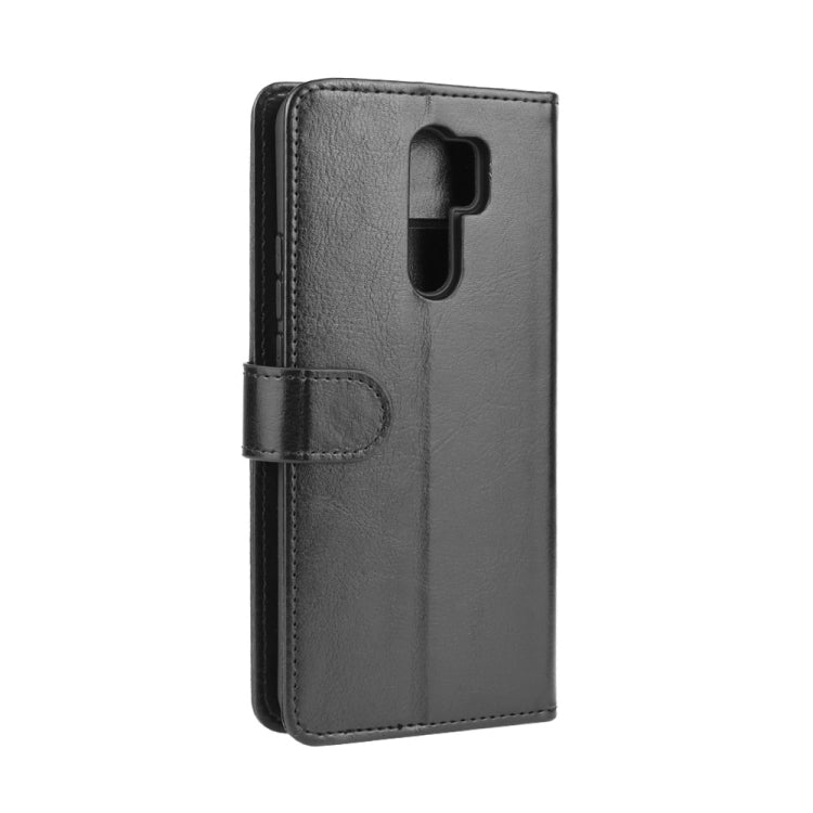 For Xiaomi Redmi 9 R64 Texture Single Horizontal Flip Protective Case with Holder & Card Slots & Wallet& Photo Frame