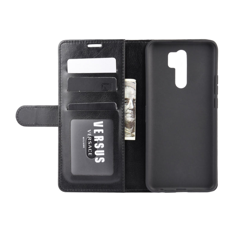 For Xiaomi Redmi 9 R64 Texture Single Horizontal Flip Protective Case with Holder & Card Slots & Wallet& Photo Frame