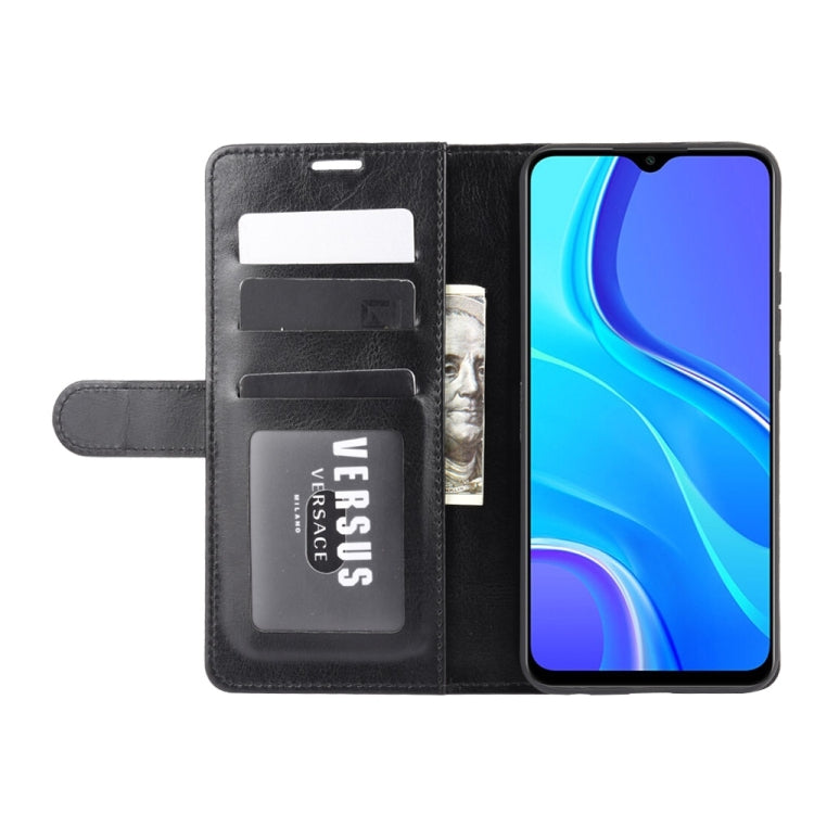 For Xiaomi Redmi 9 R64 Texture Single Horizontal Flip Protective Case with Holder & Card Slots & Wallet& Photo Frame