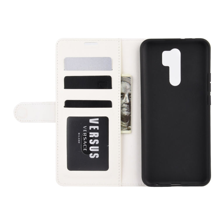 For Xiaomi Redmi 9 R64 Texture Single Horizontal Flip Protective Case with Holder & Card Slots & Wallet& Photo Frame