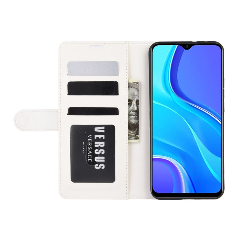 For Xiaomi Redmi 9 R64 Texture Single Horizontal Flip Protective Case with Holder & Card Slots & Wallet& Photo Frame