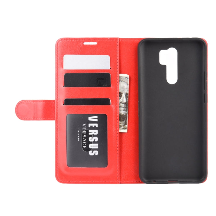 For Xiaomi Redmi 9 R64 Texture Single Horizontal Flip Protective Case with Holder & Card Slots & Wallet& Photo Frame