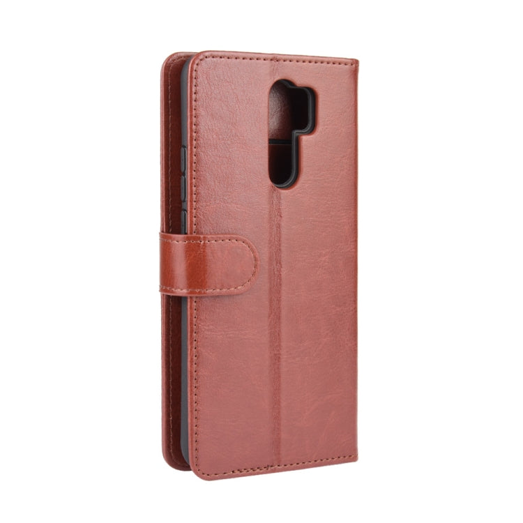 For Xiaomi Redmi 9 R64 Texture Single Horizontal Flip Protective Case with Holder & Card Slots & Wallet& Photo Frame