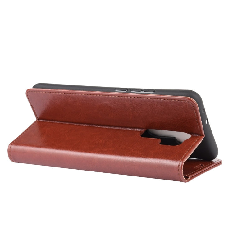 For Xiaomi Redmi 9 R64 Texture Single Horizontal Flip Protective Case with Holder & Card Slots & Wallet& Photo Frame