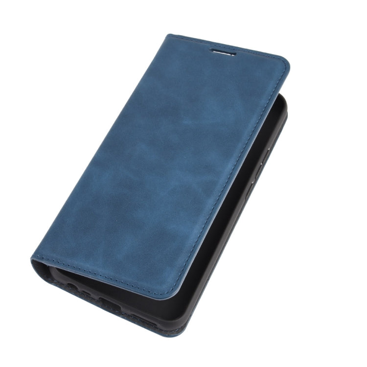 For Xiaomi Redmi 9 Retro-skin Business Magnetic Suction Leather Case with Holder & Card Slots & Wallet