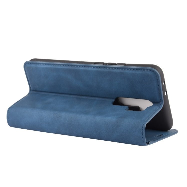 For Xiaomi Redmi 9 Retro-skin Business Magnetic Suction Leather Case with Holder & Card Slots & Wallet