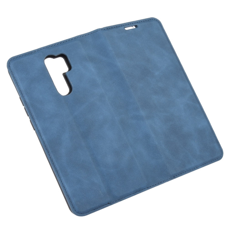 For Xiaomi Redmi 9 Retro-skin Business Magnetic Suction Leather Case with Holder & Card Slots & Wallet