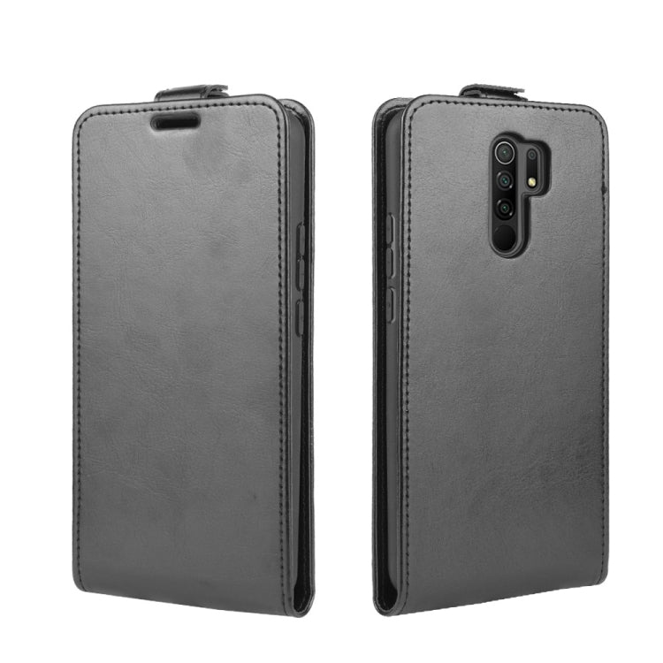 For Xiaomi Redmi 9 R64 Texture Single Vertical Flip Leather Protective Case with Card Slots & Photo Frame