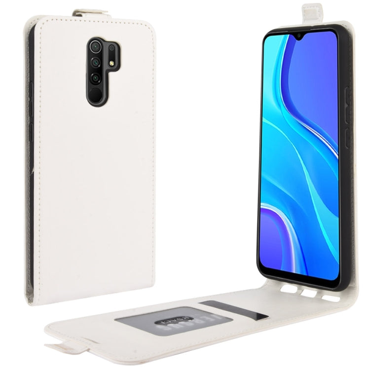 For Xiaomi Redmi 9 R64 Texture Single Vertical Flip Leather Protective Case with Card Slots & Photo Frame