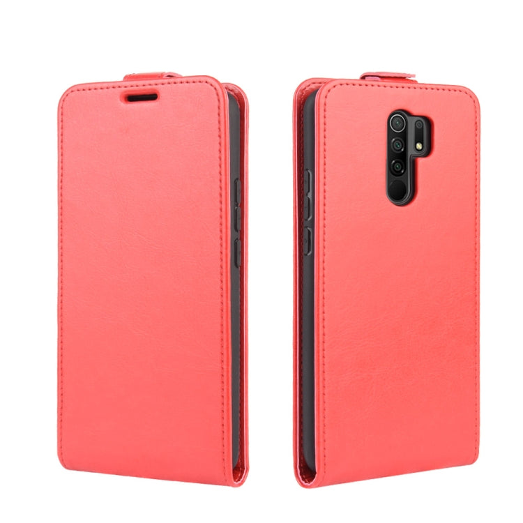 For Xiaomi Redmi 9 R64 Texture Single Vertical Flip Leather Protective Case with Card Slots & Photo Frame