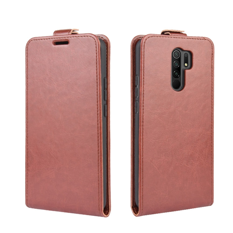 For Xiaomi Redmi 9 R64 Texture Single Vertical Flip Leather Protective Case with Card Slots & Photo Frame