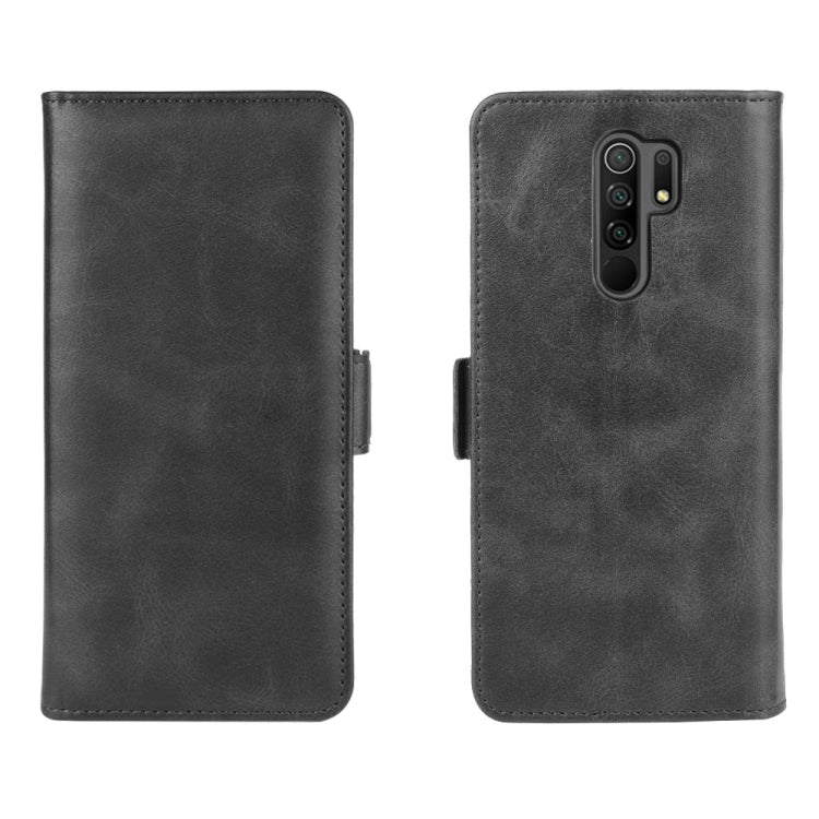 For Xiaomi Redmi 9 Dual-side Magnetic Buckle Horizontal Flip Leather Case with Holder & Card Slots & Wallet