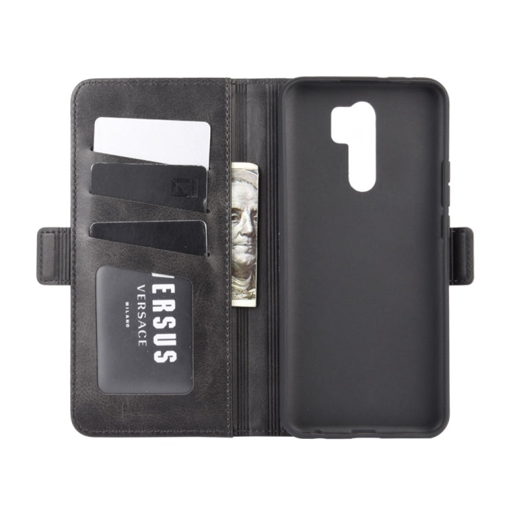 For Xiaomi Redmi 9 Dual-side Magnetic Buckle Horizontal Flip Leather Case with Holder & Card Slots & Wallet