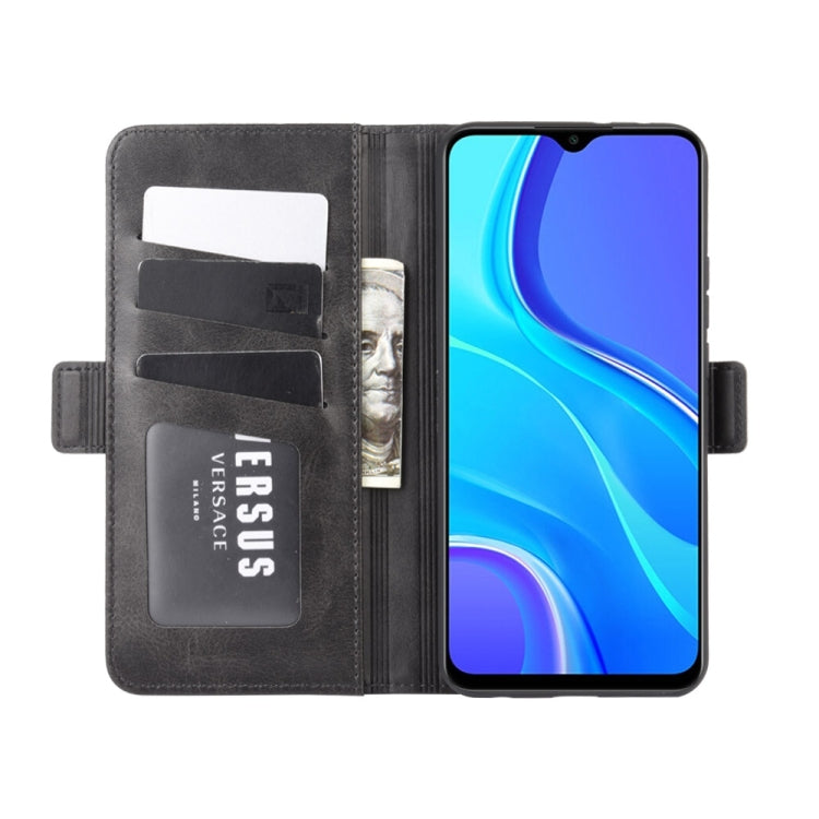 For Xiaomi Redmi 9 Dual-side Magnetic Buckle Horizontal Flip Leather Case with Holder & Card Slots & Wallet