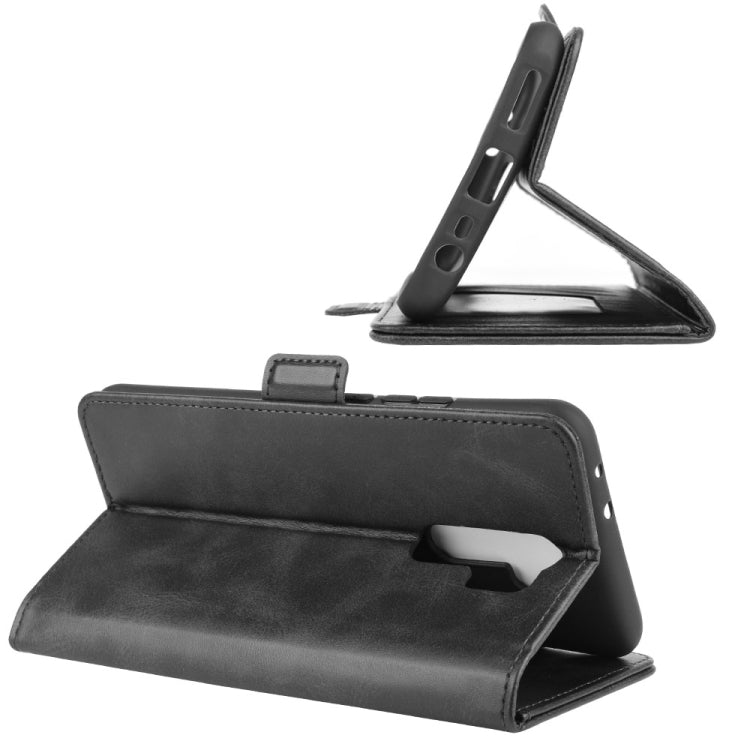 For Xiaomi Redmi 9 Dual-side Magnetic Buckle Horizontal Flip Leather Case with Holder & Card Slots & Wallet