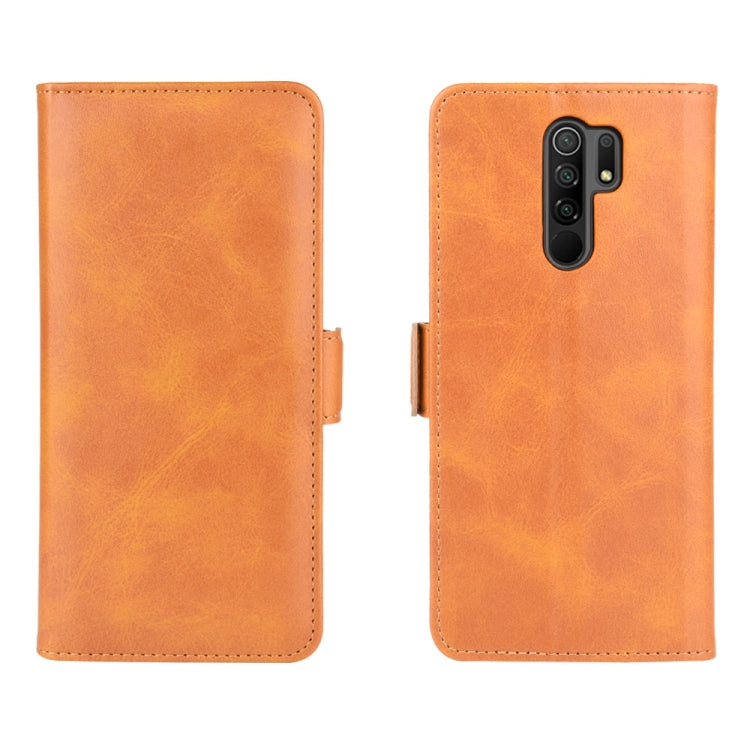 For Xiaomi Redmi 9 Dual-side Magnetic Buckle Horizontal Flip Leather Case with Holder & Card Slots & Wallet