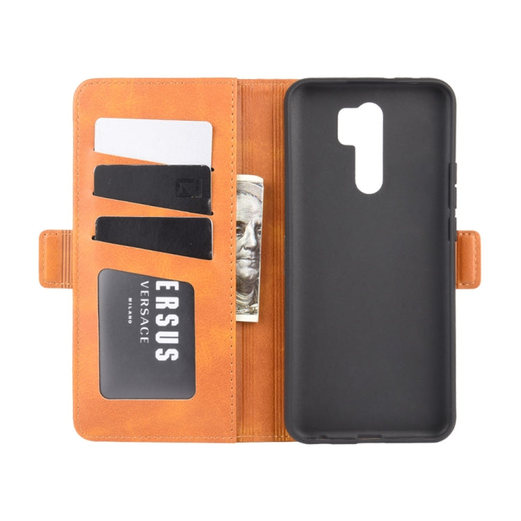 For Xiaomi Redmi 9 Dual-side Magnetic Buckle Horizontal Flip Leather Case with Holder & Card Slots & Wallet