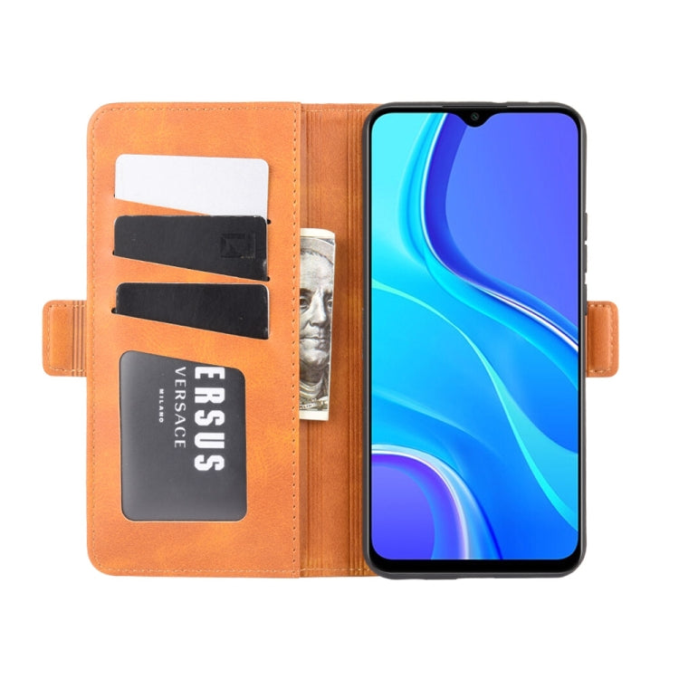 For Xiaomi Redmi 9 Dual-side Magnetic Buckle Horizontal Flip Leather Case with Holder & Card Slots & Wallet