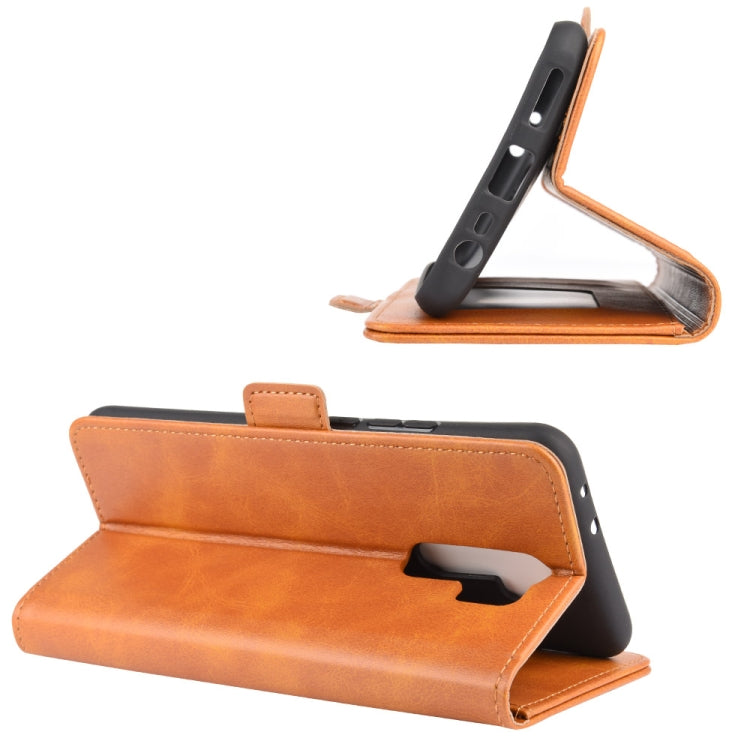 For Xiaomi Redmi 9 Dual-side Magnetic Buckle Horizontal Flip Leather Case with Holder & Card Slots & Wallet