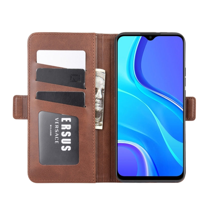 For Xiaomi Redmi 9 Dual-side Magnetic Buckle Horizontal Flip Leather Case with Holder & Card Slots & Wallet