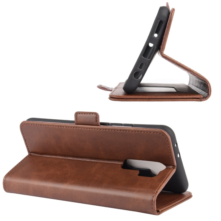 For Xiaomi Redmi 9 Dual-side Magnetic Buckle Horizontal Flip Leather Case with Holder & Card Slots & Wallet